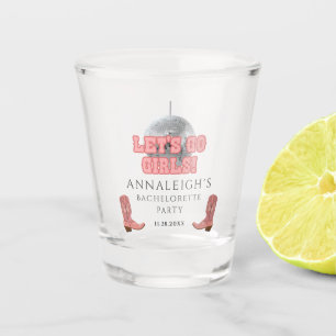 Verre A Shot Allons-y les filles Disco Cowgirl Enterrement de v