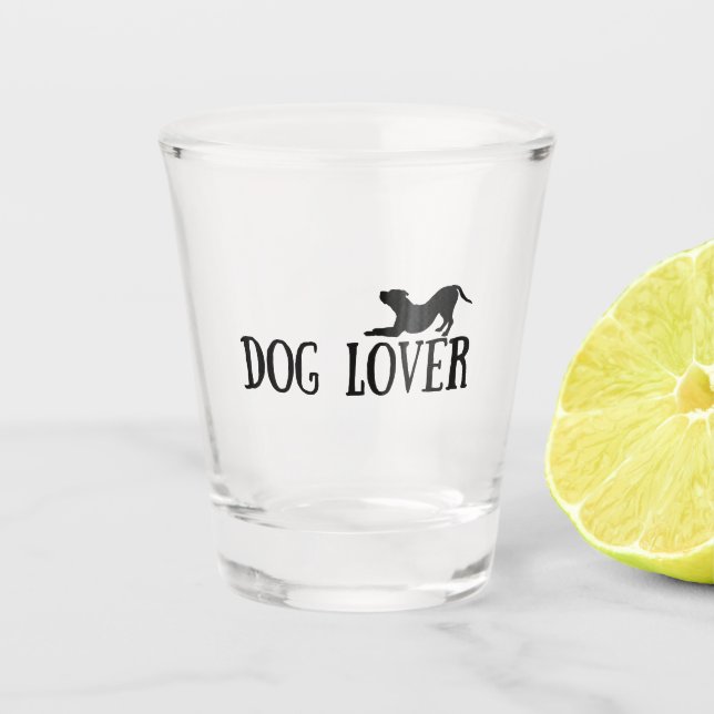 Verre A Shot Amateur de chiens (Devant)