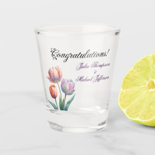 Verre A Shot Ambiance romantique et poétique Pastel Tulips