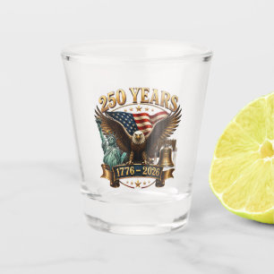 Verre A Shot Américain 250e anniversaire USA Patriotique 4 juil