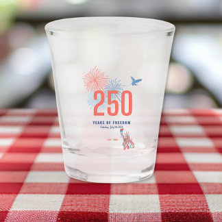 Verre A Shot Amérique 250e Anniversaire 1776 2026 Patriotique