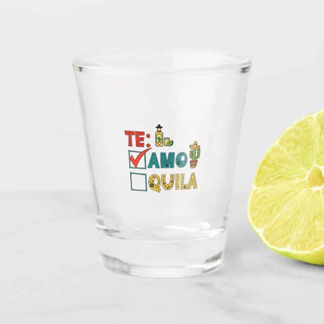 Verre A Shot Amo Tequila Cinco De Mayo Drôle (Devant)