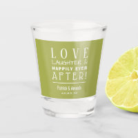Amour et rire Mariage vert