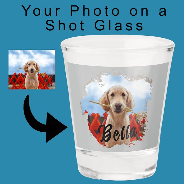 Verre A Shot Amoureux des chiens unique simple et moderne (Créateur téléchargé)