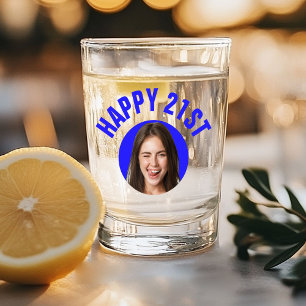 Verre A Shot Amusant 21e anniversaire PERSONNALISÉ TEXTE Photo