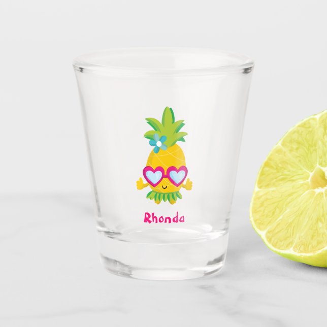 Verre A Shot Amusant ananas Hula (Devant)