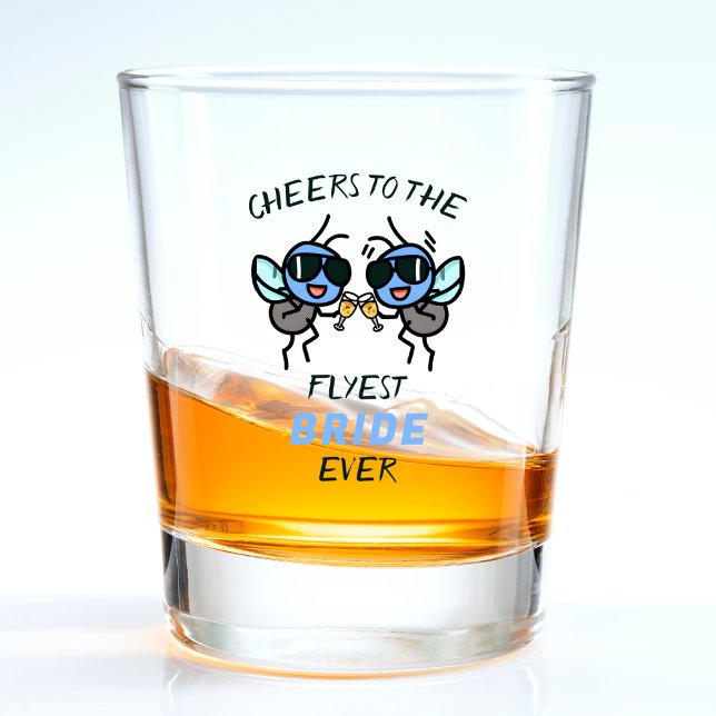 Verre A Shot Amusant jeu de volée à la fête de mariée épouse (fly bride cheers wedding bachelorette party shot glass)