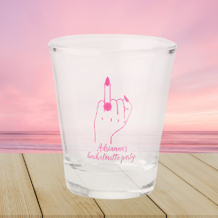 Verre A Shot Amusant moderne Bachelorette Fête de mariée