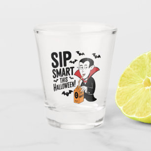 Verre A Shot Amusant Vampire Thème Halloween Design