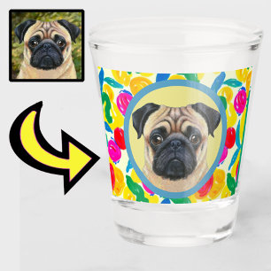 Verre A Shot Amusants Unique Votre Animal Chien Chien Chien Chi