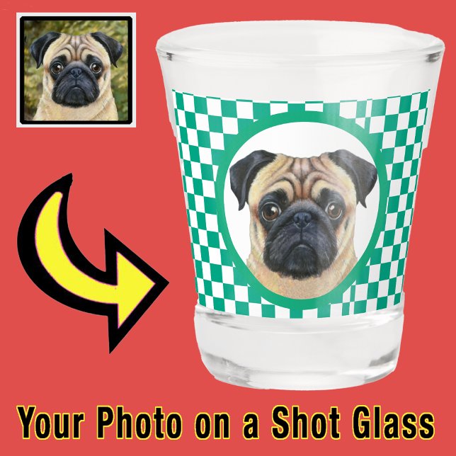 Verre A Shot Amusants Unique Votre Animal Chien Chien Chien Chi (Créateur téléchargé)