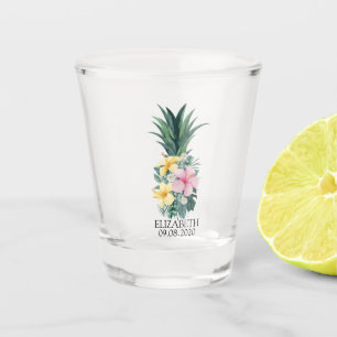 Verre A Shot Ananas Floral