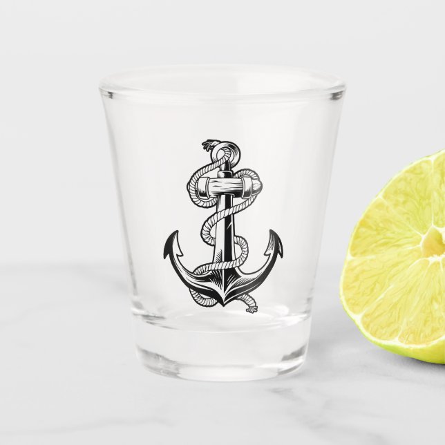 Verre A Shot Ancre nautique (Devant)