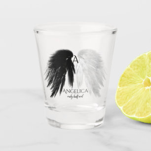 Verre A Shot ANGEL AILES 'Seulement demi-mal' Monogramme drôle