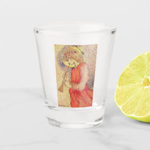 Verre A Shot Angel Jouer un Flageolet