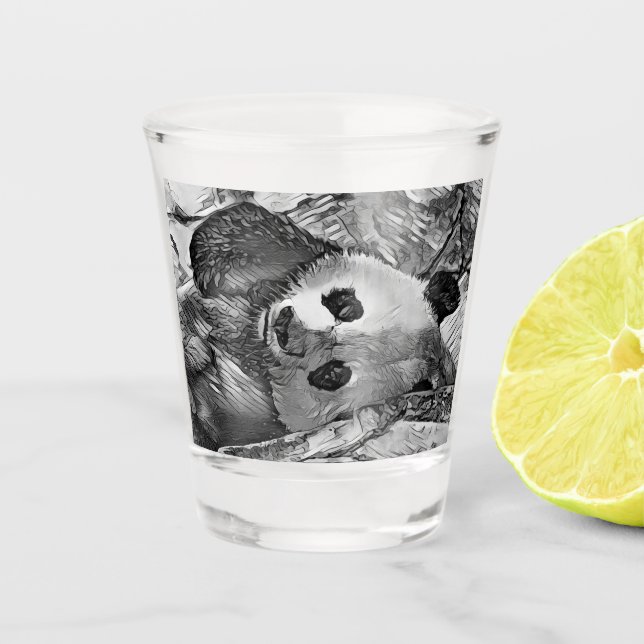Verre A Shot AnimalArtBW_Panda_002 (Devant)