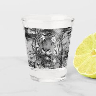 Verre A Shot AnimalArtBW_Tiger_004