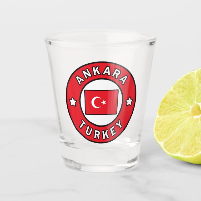 Verre A Shot Ankara Turquie (Devant)
