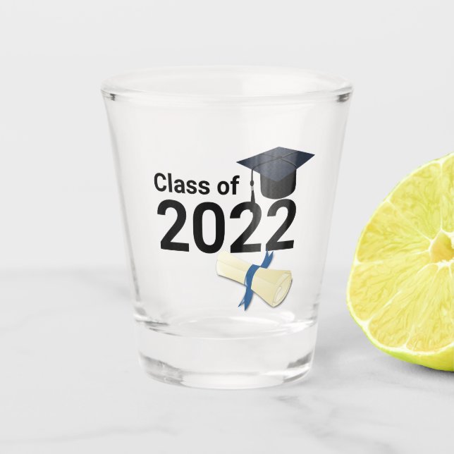 Verre A Shot Année de diplôme classe élégante de 2022 (Devant)