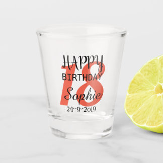 Verre A Shot Anniversaire 18 ans personnalisé