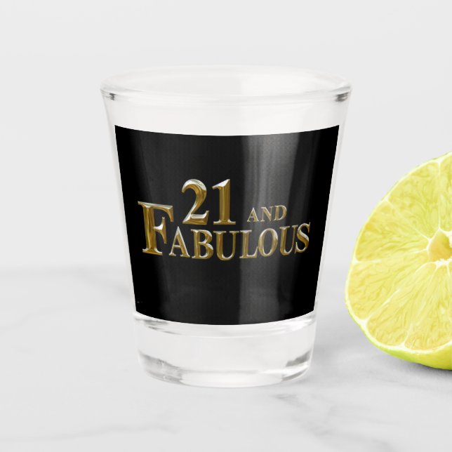 Verre A Shot Anniversaire 21 ans  (Devant)