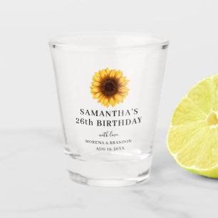 Verre A Shot Anniversaire du tournesol