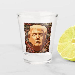 Verre A Shot Anti Donald Trump pas mon président politique