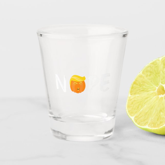 Verre A Shot Anti-Trump - Nope Halloween Edition II (Devant)