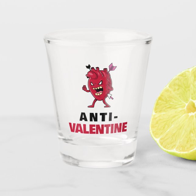Verre A Shot Anti-Valentine | Funny Valentine Gift (Devant)