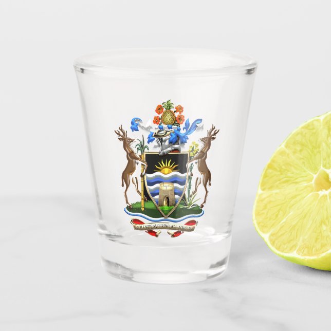 Verre A Shot Antigua-et-Barbuda (Devant)