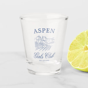 Verre A Shot Après Ski Avec La Mariée Avant Le Grand Jour Week-