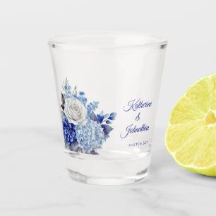 Verre A Shot Aquarelle Bouquet-Argent/Coup de Danse