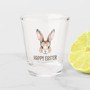 Verre A Shot Aquarelle moderne personnalisée Mignonne Lapin de