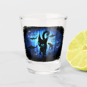 Verre A Shot Aquaticat - Chat surréaliste en Imaginaire profond
