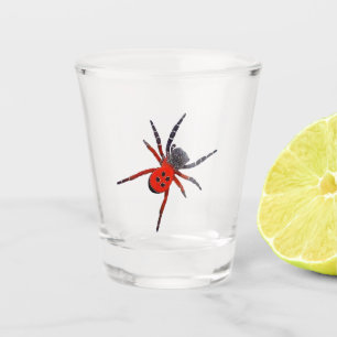 Verre A Shot Araignée rouge