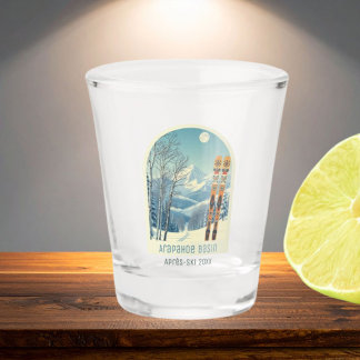 Verre A Shot Arapahoe Basin Colorado  Shot glass