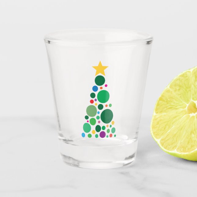 Verre A Shot Arbre scintillant  (Devant)