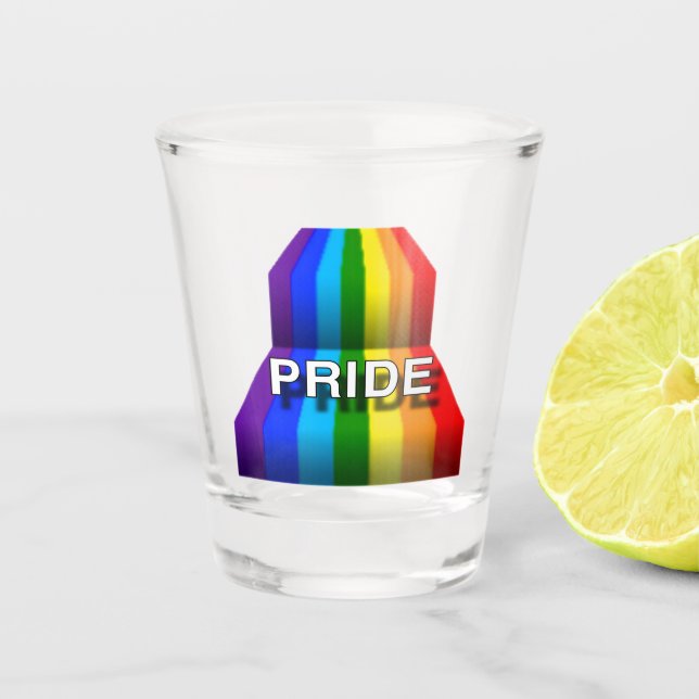 VERRE A SHOT ARC-EN-CIEL DE LA FIERTE #2 (Devant)