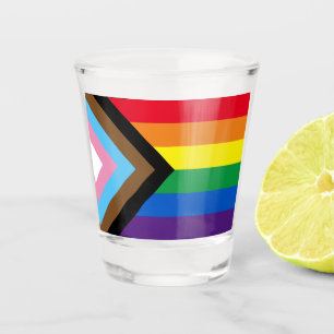 Verre A Shot Arc-en-ciel Lgbtq drapeau de la diversité gay