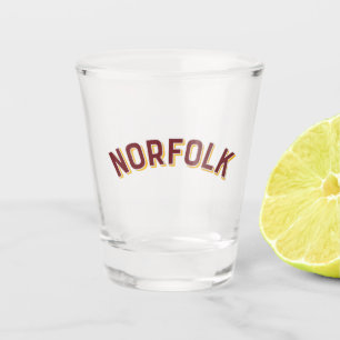 Verre A Shot Arc Vintage de Norfolk, Virginie