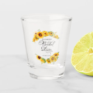 Verre A Shot Arche florale de tournesol Mariage automnal