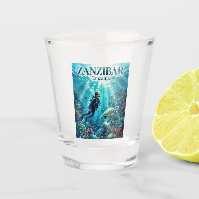 Verre A Shot Archipel de Zanzibar Tanzanie (Devant)