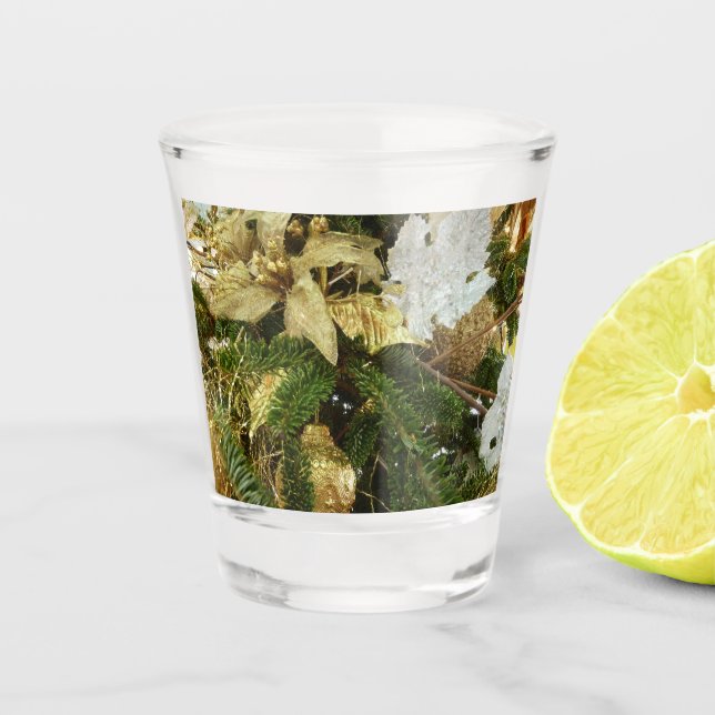 Verre A Shot Argent et or Noël Arbre II (Devant)