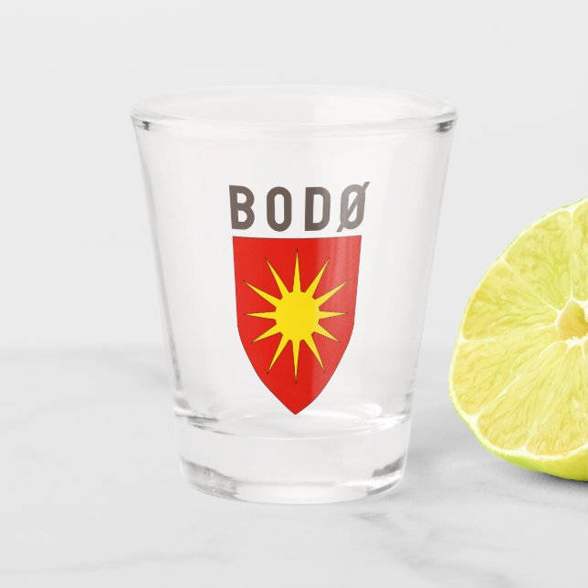 Verre A Shot Armoiries de Bodø - NORVÈGE (Devant)