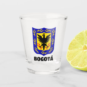 Verre A Shot Armoiries de Bogotá, la Colombie