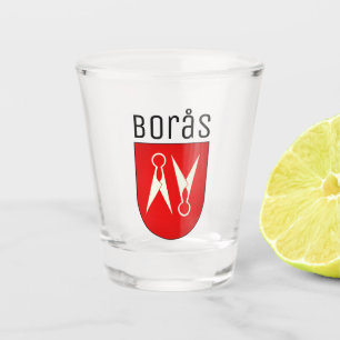 Verre A Shot Armoiries de Borås, Suède