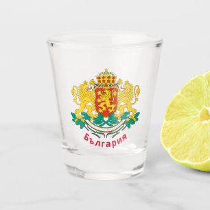Verre A Shot Armoiries de Bulgarie
