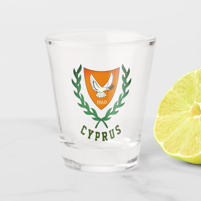 Verre A Shot Armoiries de CHYPRE (Devant)
