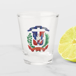 Verre A Shot Armoiries de la République dominicaine