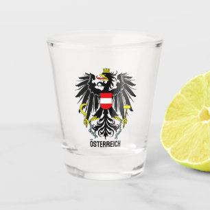 Verre A Shot Armoiries de l'Autriche